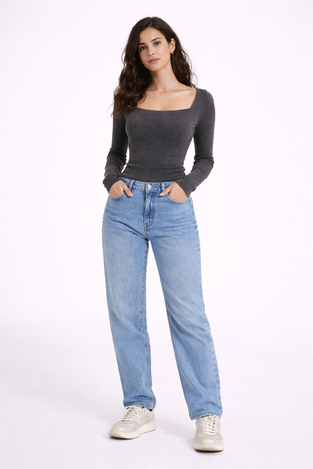 Essential Straight-Neck Top