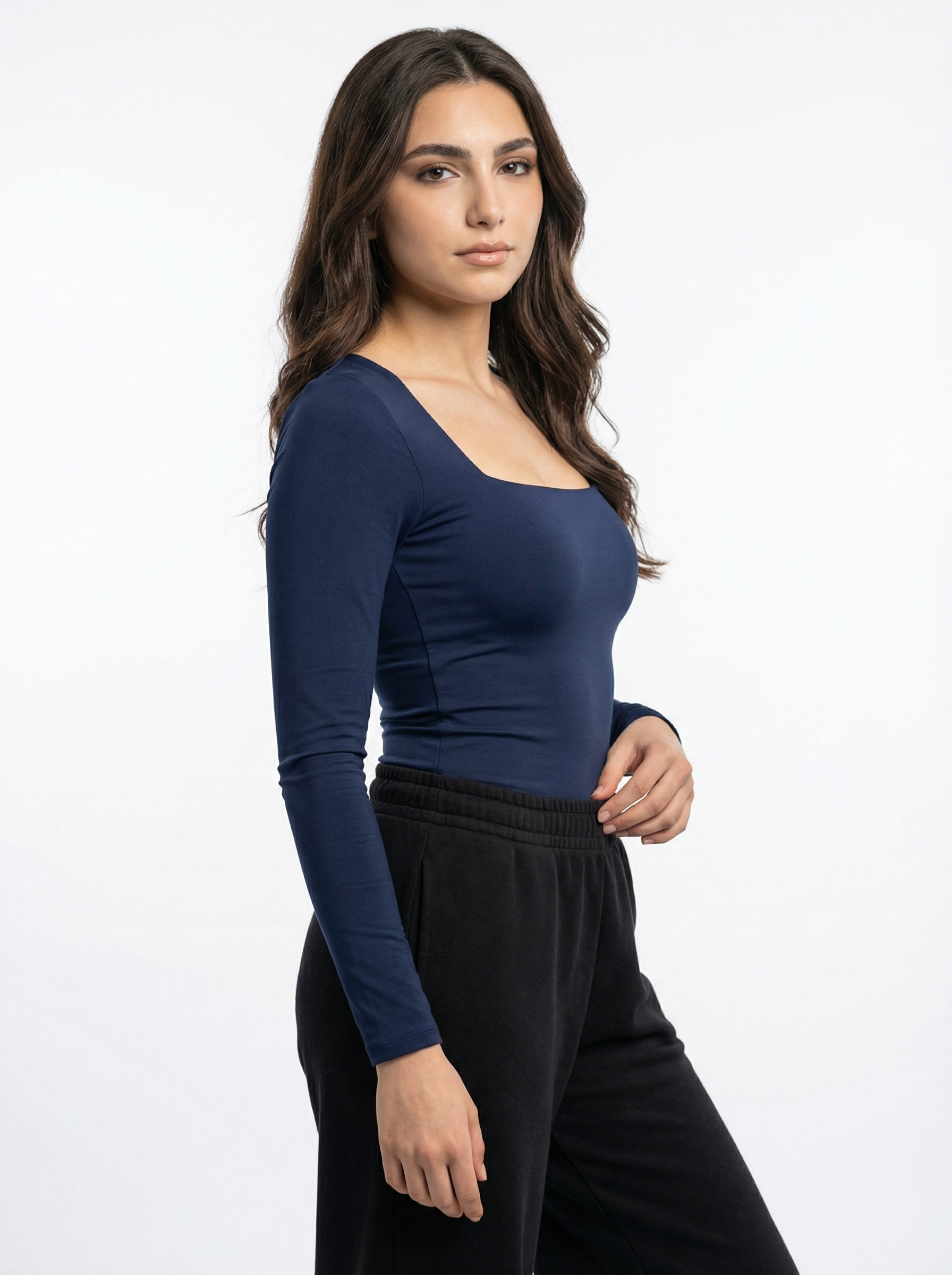 Essential Square-Neck Long Sleeve