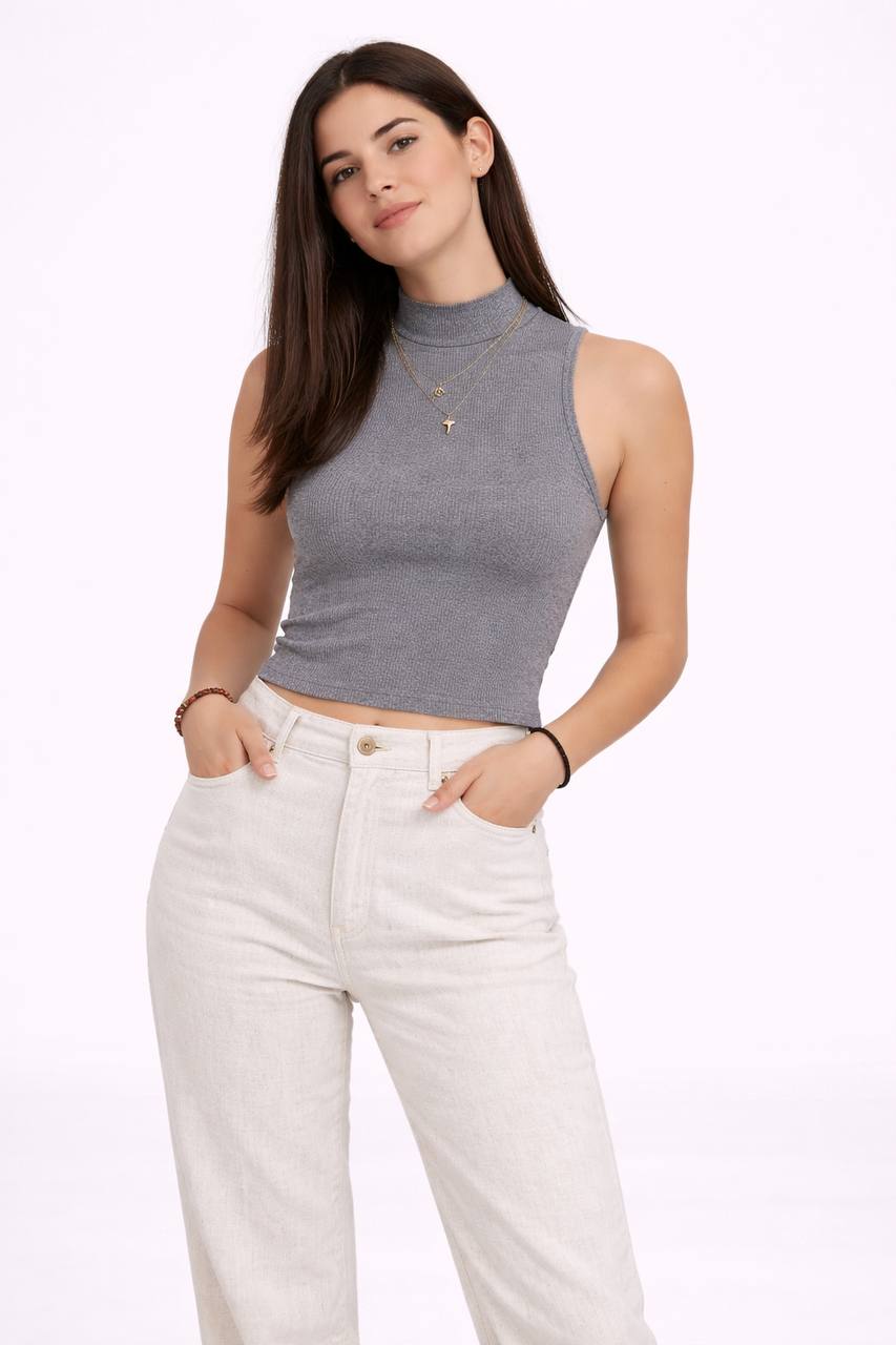 Essential Mock-Neck Tank